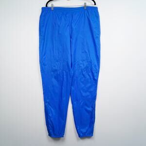 Vintage 90s Nike Track Pants L Made in Hong Kong Blue Nylon